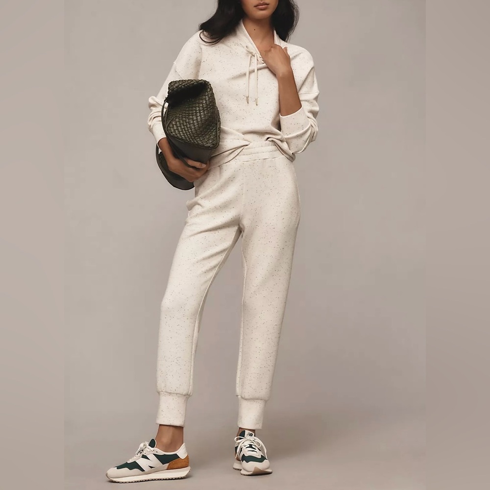 NWT Size L - Varley Double soft Oakdale Sweatshirt Ivory (NWT $180) - Picture 4 of 16